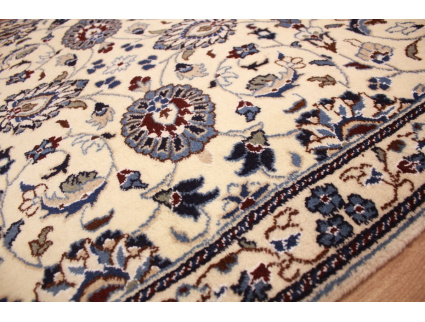 Oriental carpet Persian carpet Nain 150x97 cm Beige