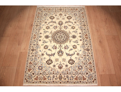 Persian carpet "Nain" 9la with Silk 126x90 cm