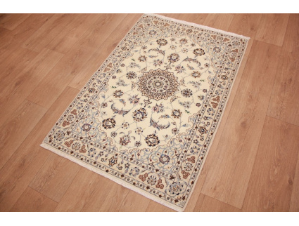 Persian carpet "Nain" 9la with Silk 126x90 cm