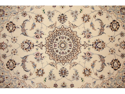 Persian carpet "Nain" 9la with Silk 126x90 cm