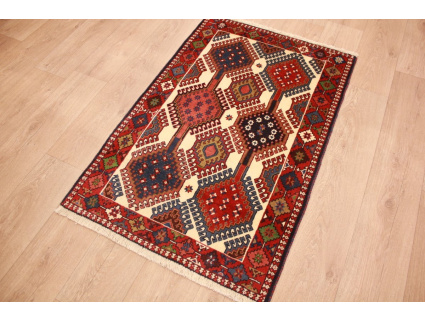 Persian carpet Yalameh pure wool 126x81 cm