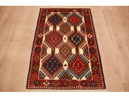 Persian carpet Yalameh pure wool 126x81 cm