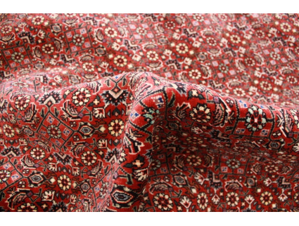 Persian carpet Bidjar with Silk 206x155 cm Red