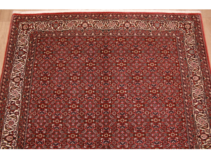 Persian carpet Bidjar with Silk 206x155 cm Red