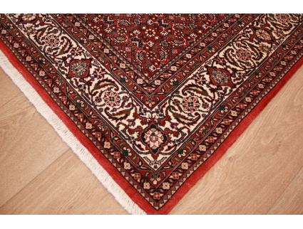 Persian carpet Bidjar with Silk 206x155 cm Red