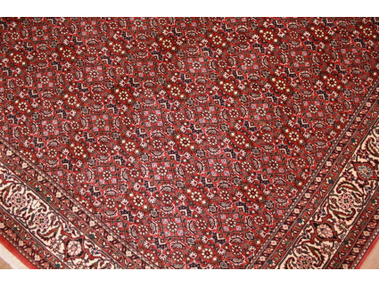 Persian carpet Bidjar with Silk 206x155 cm Red