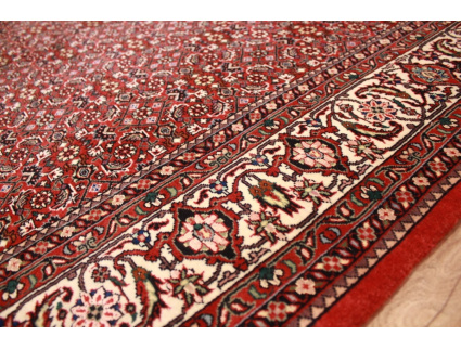 Persian carpet Bidjar with Silk 206x155 cm Red