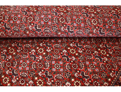 Persian carpet Bidjar with Silk 206x155 cm Red