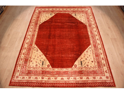 Persian carpet "Ghashghai" pure Wool 295x214 cm Red