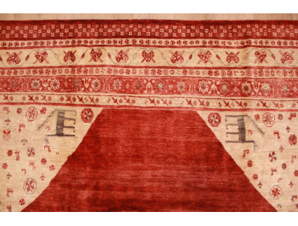 Persian carpet "Ghashghai" pure Wool 295x214 cm Red