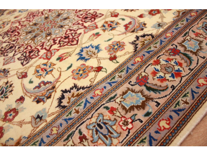 Perserteppich Tabriz Orientteppich mit Seide Beige 156x101 cm