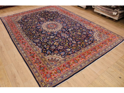 Persian carpet Mashad 415x297 cm Dark blue