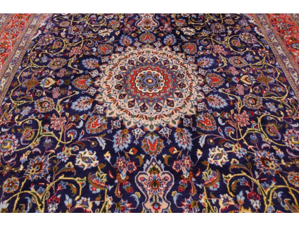 Persian carpet Mashad 415x297 cm Dark blue