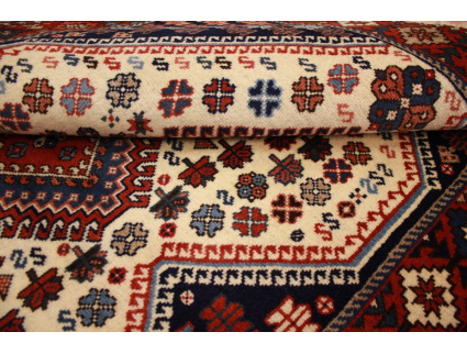 Perserteppich Yalameh Nomadenteppich 147x99 cm Beige