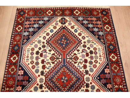 Perserteppich Yalameh Nomadenteppich 147x99 cm Beige