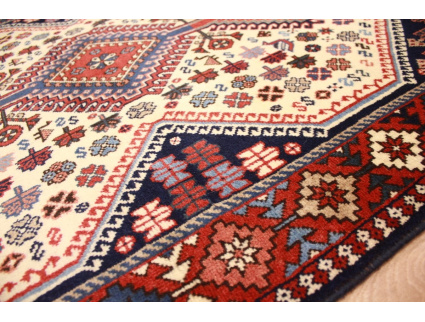 Perserteppich Yalameh Nomadenteppich 147x99 cm Beige