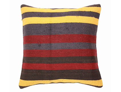 Oriental Kilim Pillow cushion natural colors & wool ca. 40x40 cm