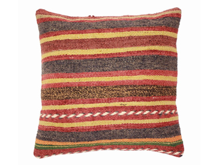 Oriental Kilim Pillow cushion natural colors & wool ca. 40x40 cm