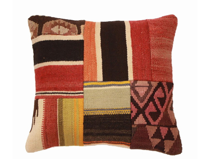 Oriental Kilim Pillow cushion natural colors & wool ca. 40x40 cm