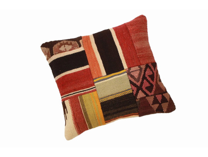 Oriental Kilim Pillow cushion natural colors & wool ca. 40x40 cm