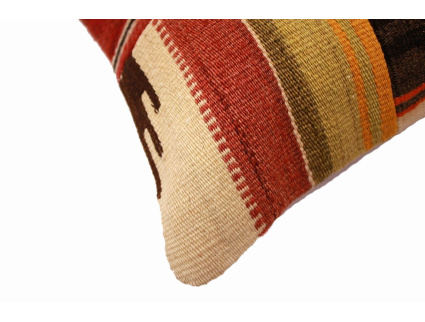 Oriental Kilim Pillow cushion natural colors & wool ca. 40x40 cm