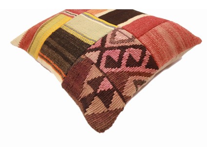 Oriental Kilim Pillow cushion natural colors & wool ca. 40x40 cm