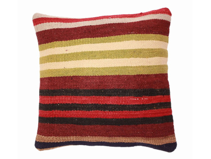 Oriental Kilim Pillow cushion natural colors & wool ca. 40x40 cm