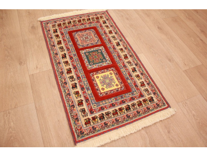 Persian carpet Nimbaf pure wool 100x59 cm