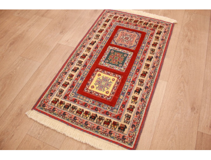 Persian carpet Nimbaf pure wool 100x59 cm