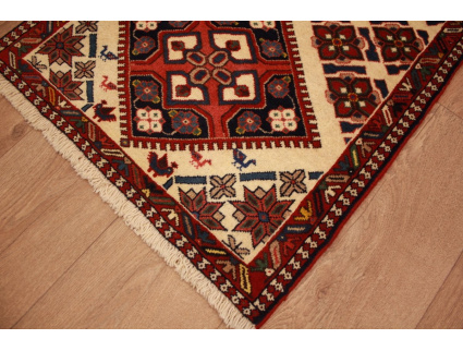 Persian carpet Yalameh pure wool 95x56 cm Beige