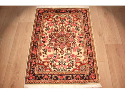 Persian carpet Djozan pure wool  90x74 cm Beige