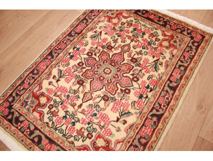 Persian carpet Djozan pure wool  90x74 cm Beige