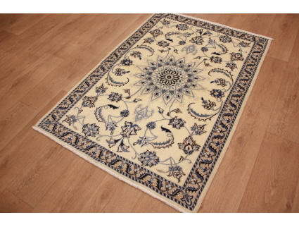 Oriental carpet Persian carpet Nain  139x98 cm Beige