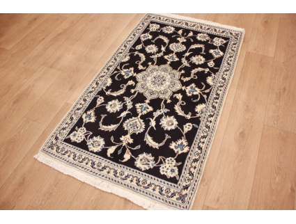 Persian carpet Nain 154x90 cm dark blue