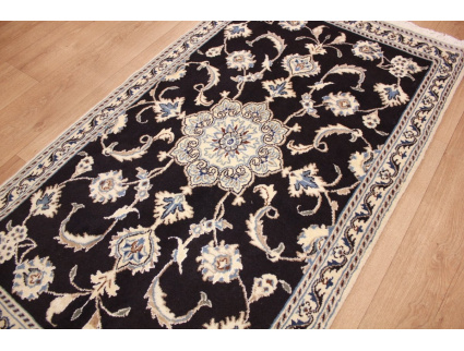 Persian carpet Nain 154x90 cm dark blue