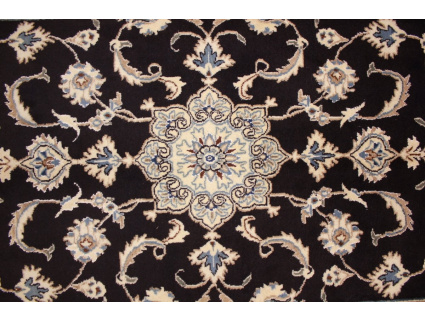 Persian carpet Nain 154x90 cm dark blue