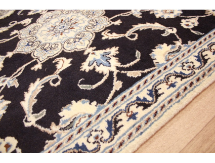 Persian carpet Nain 154x90 cm dark blue