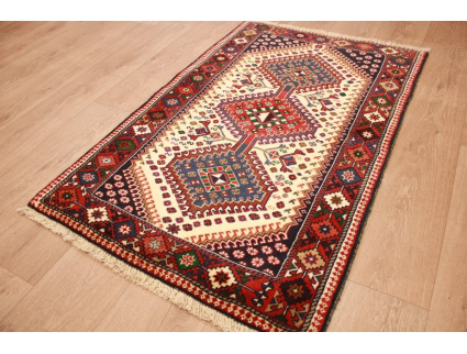 Persian carpet Yalameh pure wool 129x83 cm