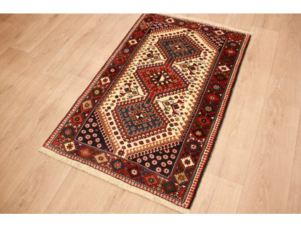 Persian carpet Yalameh pure wool 129x83 cm