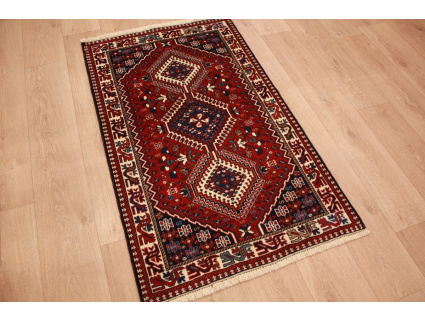 Perserteppich Yalameh Nomadenteppich 133x79 cm Rot