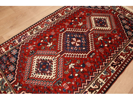 Perserteppich Yalameh Nomadenteppich 133x79 cm Rot