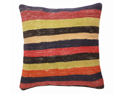 Oriental Kilim Pillow cushion natural colors & wool ca. 40x40 cm