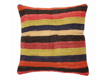 Oriental Kilim Pillow cushion natural colors & wool ca. 40x40 cm