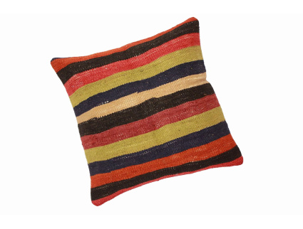 Oriental Kilim Pillow cushion natural colors & wool ca. 40x40 cm