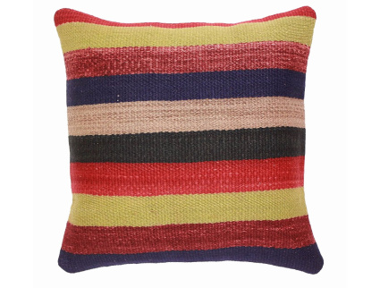 Oriental Kilim Pillow cushion natural colors & wool ca. 40x40 cm