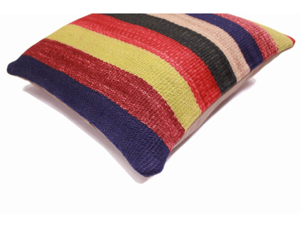 Oriental Kilim Pillow cushion natural colors & wool ca. 40x40 cm