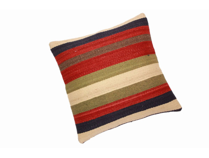 Oriental Kilim Pillow cushion natural colors & wool ca. 40x40 cm