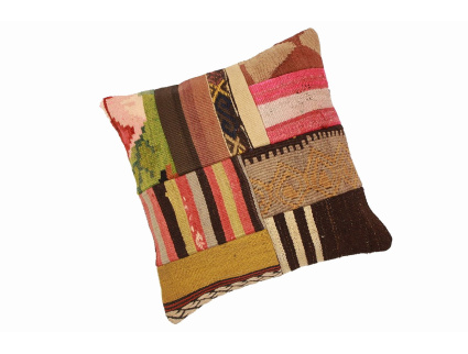 Oriental Kilim Pillow cushion natural colors & wool ca. 40x40 cm