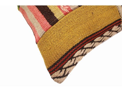 Oriental Kilim Pillow cushion natural colors & wool ca. 40x40 cm