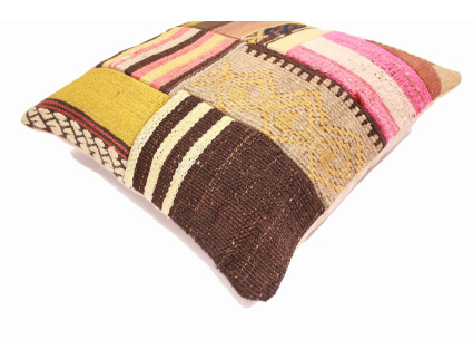 Oriental Kilim Pillow cushion natural colors & wool ca. 40x40 cm